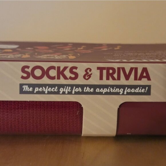 NWT Professor Puzzle Men's Foodie Socks & Trivia Card Set - Picture 3 of 7